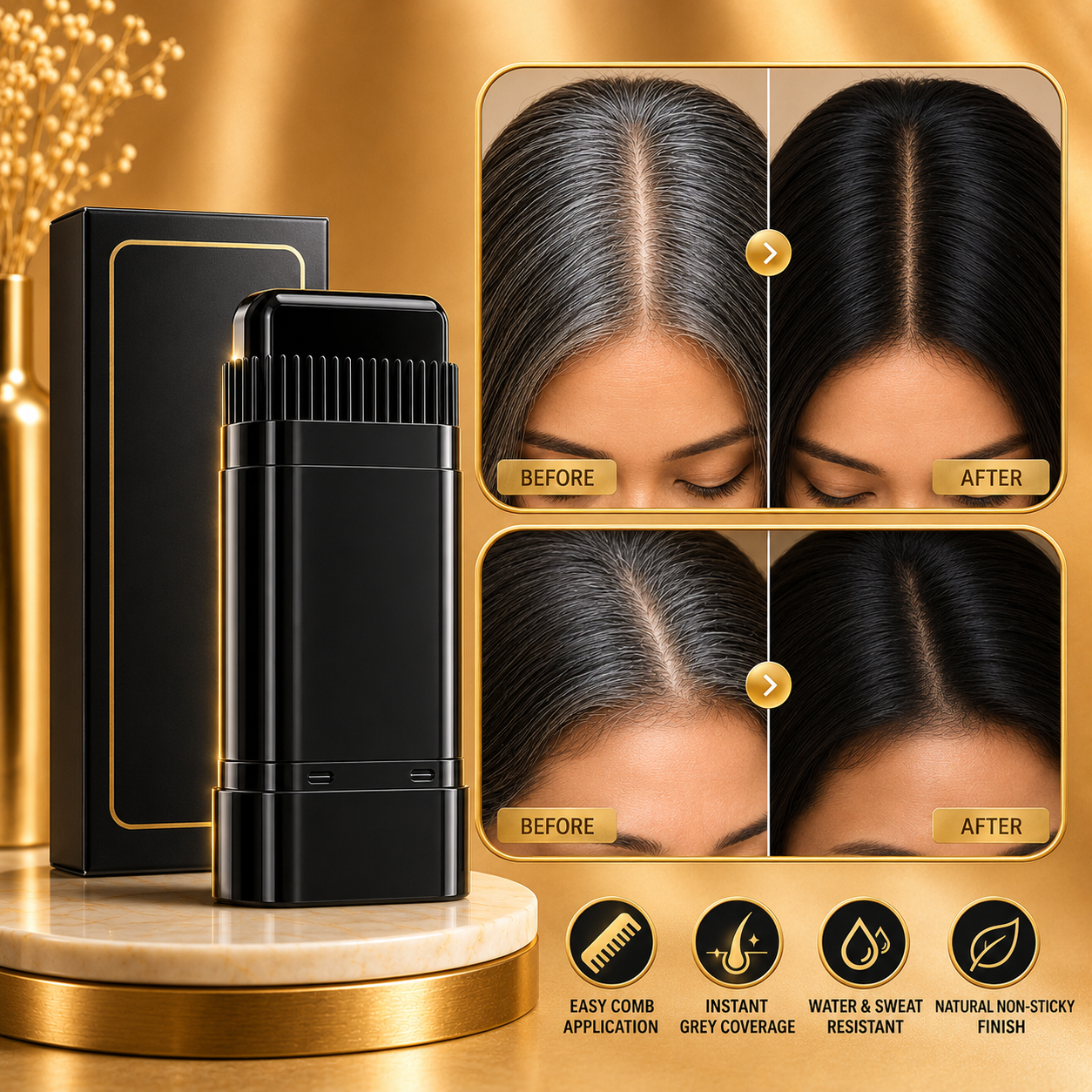 Premium Grey Hair Coverage Stick